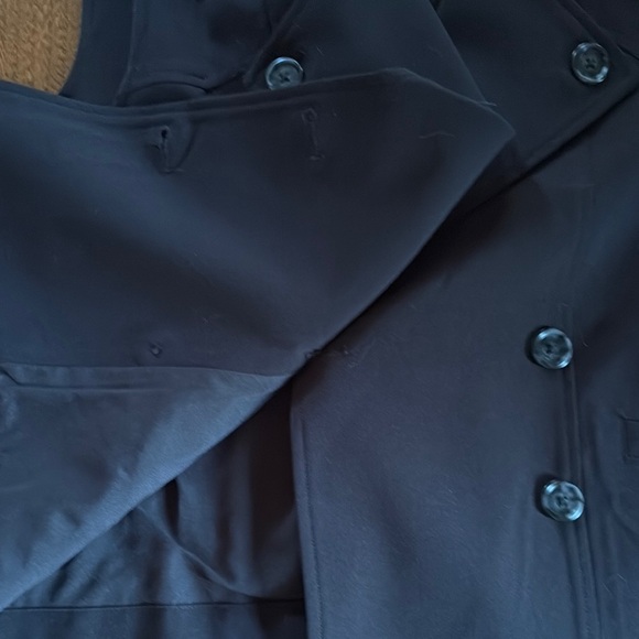 Halogen Black Women's Sleeveless Double-Breasted Trench Vest medium - Picture 8 of 16